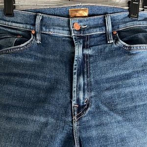 Mother - The Insider Crop Step Chew in Walking on Coals